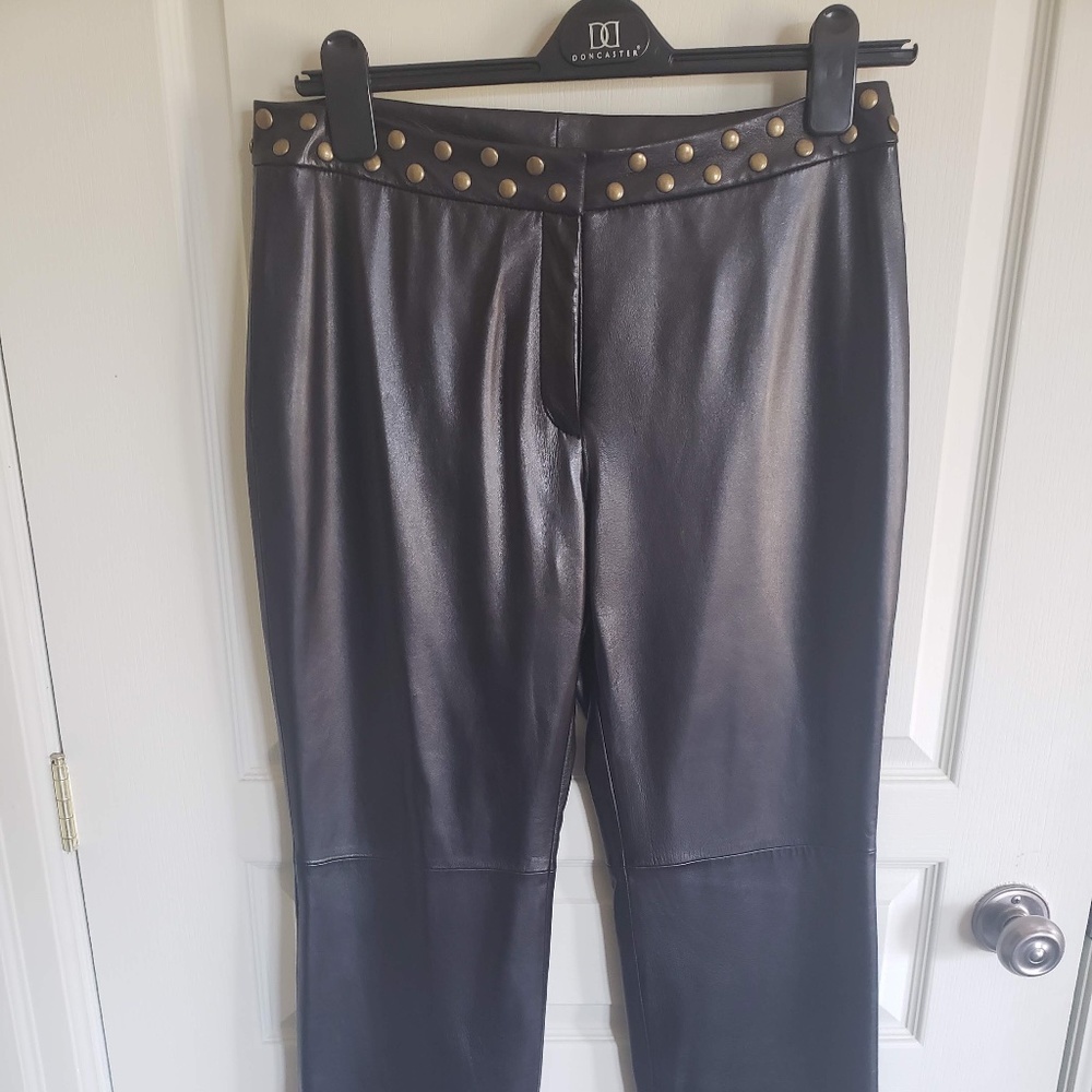 Black LEATHER pants!  Soft, gorgeous